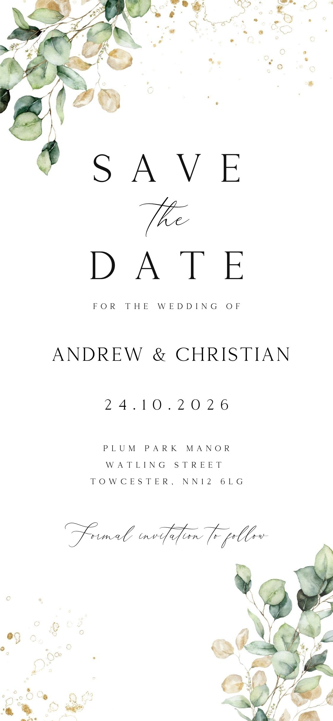 save the date